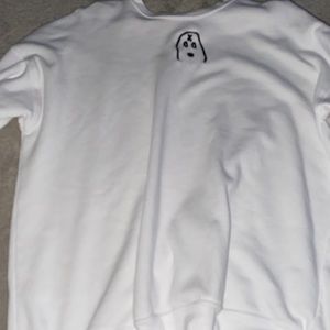 White @unxpectd sweatshirt. Medium size.